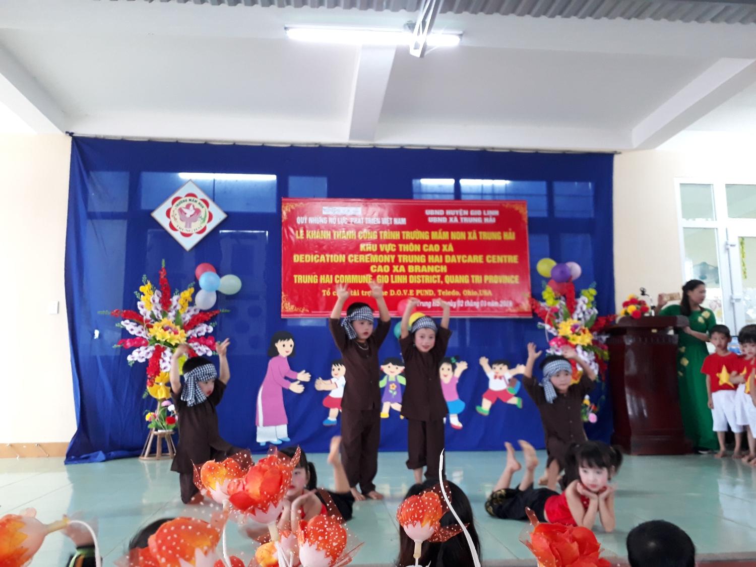 Khánh thành công trình Trường mầm non xã Trung Hải, huyện Gio Linh, ngày 02/01/2018