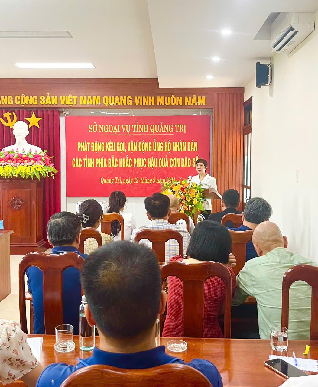 Sở Ngoại vụ tổ chức phát động, kêu gọi ủng hộ nhân dân các tỉnh phía Bắc khắc phục hậu quả do cơn...