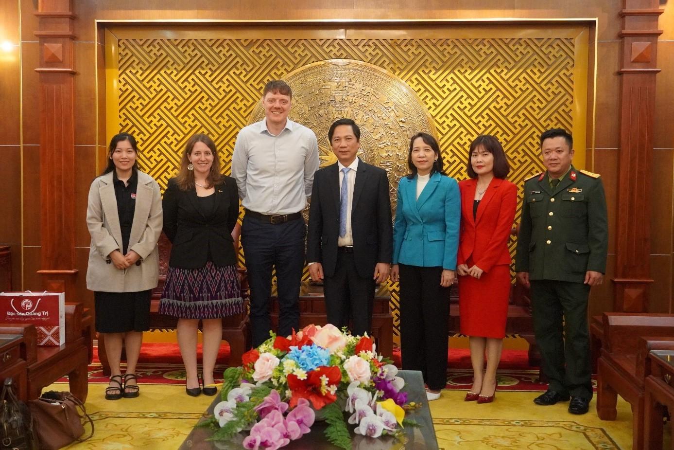 Phó Chủ tịch UBND tỉnh Hoàng Nam tiếp xã giao Giám đốc điều hành Tổ chức MAG