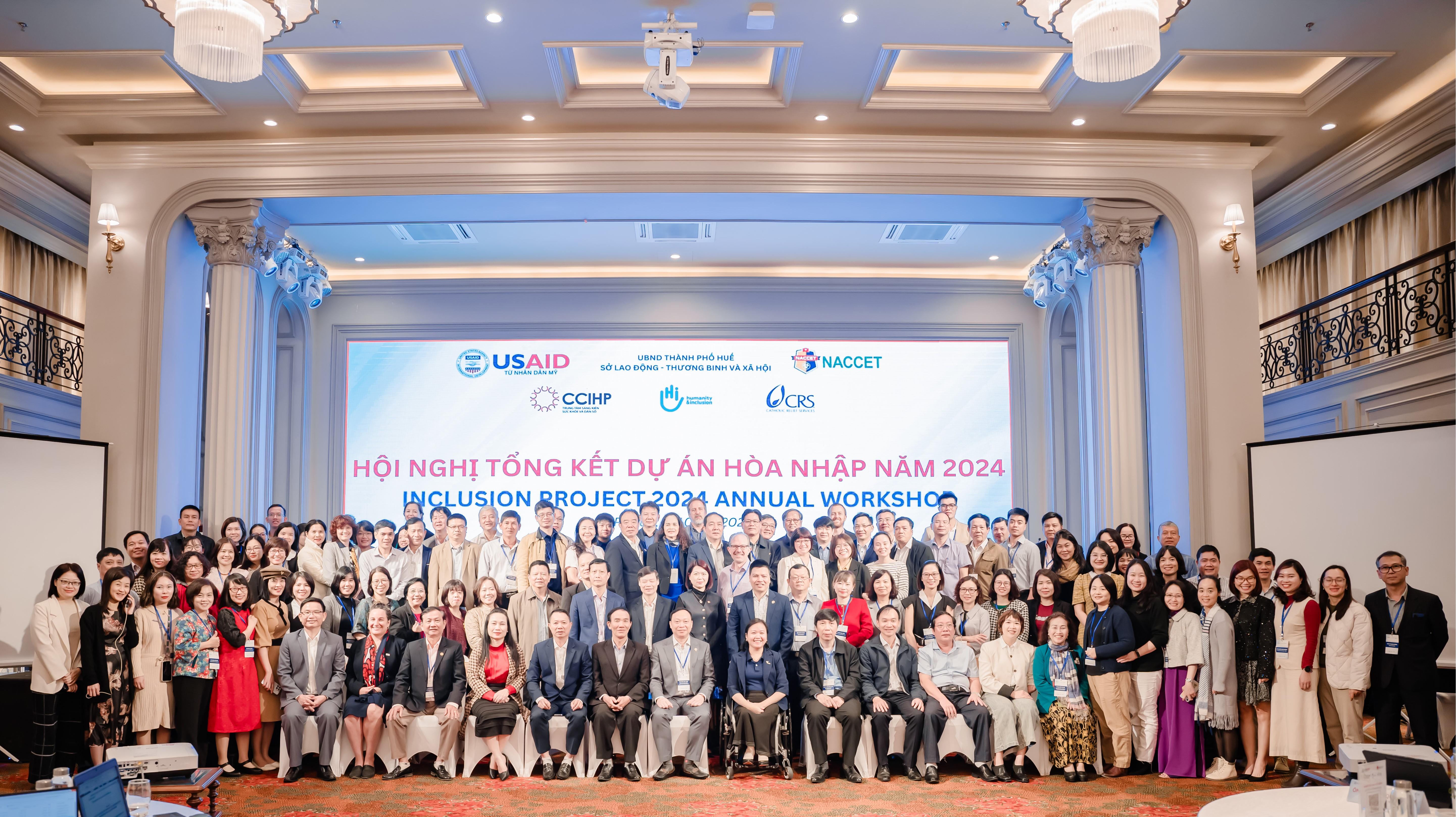 Inclusion project 2024 annual workshop held in Hue