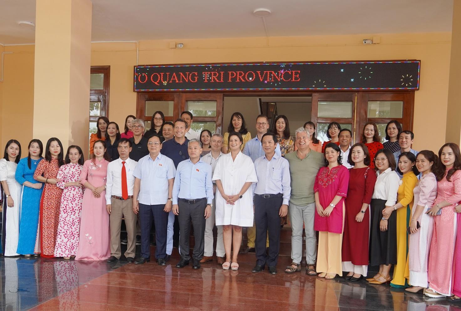 Chủ tịch Thượng viện Vương quốc Bỉ đến thăm và làm việc tại Quảng Trị