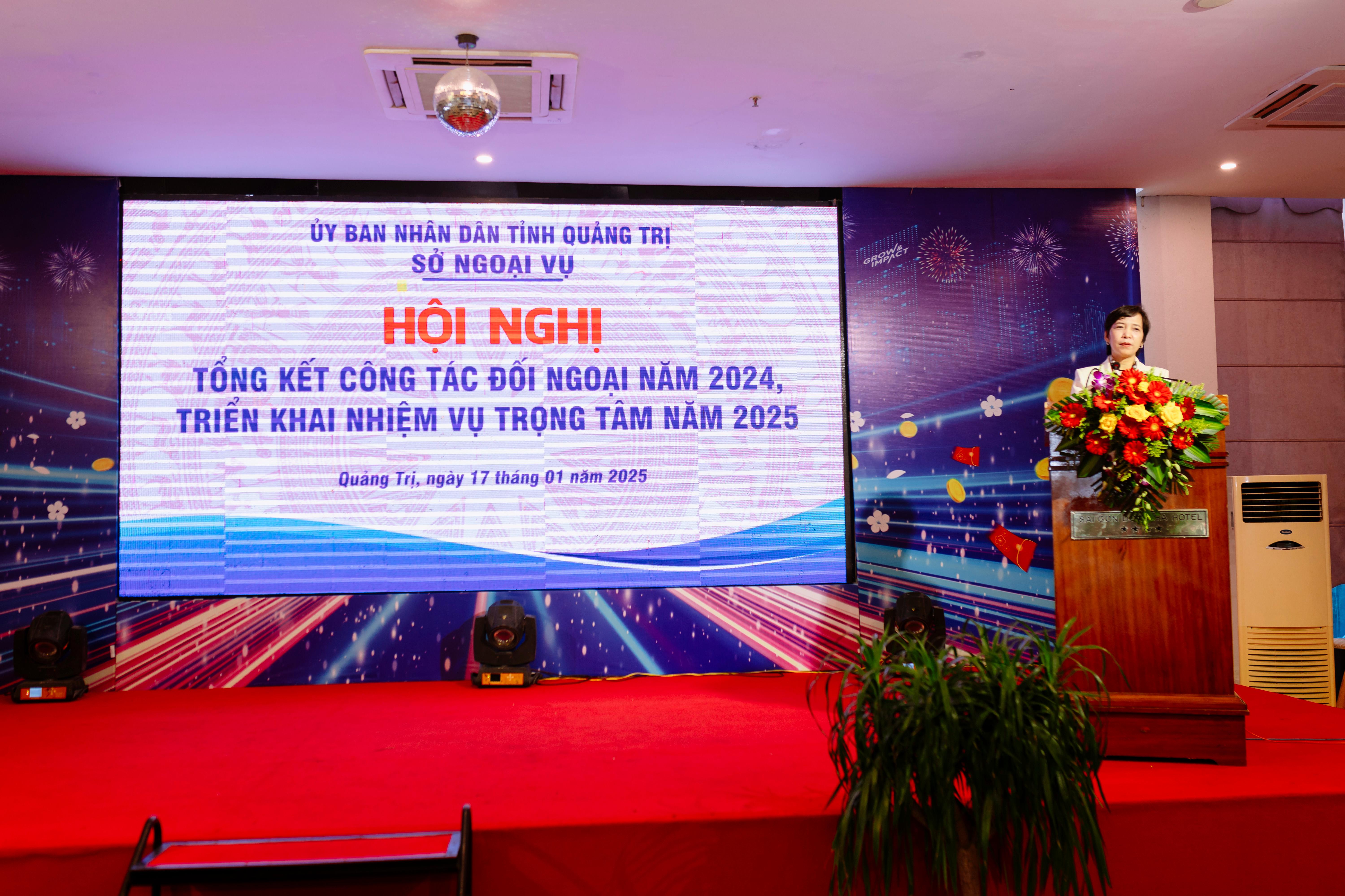 Hội nghị tổng kết công tác đối ngoại tỉnh Quảng Trị năm 2024, triển khai chương trình công tác năm...