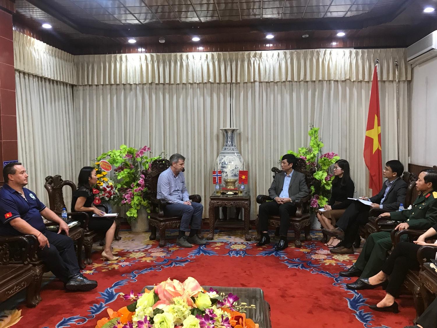 Phó Chủ tịch UBND tỉnh Hoàng Nam tiếp Giám đốc quốc gia tổ chức NPA tại Việt Nam