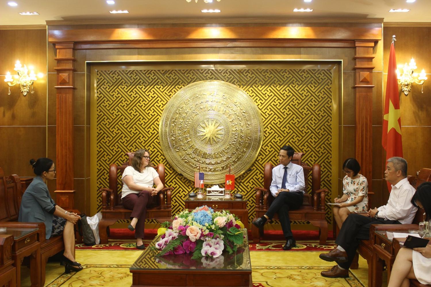 Phó Chủ tịch UBND tỉnh Hoàng Nam tiếp Giám đốc điều hành tổ chức PTVN