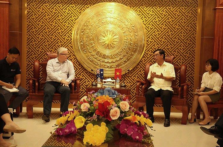 Chủ tịch UBND tỉnh Quảng Trị Nguyễn Đức Chính tiếp Đại sứ Australia tại Việt Nam